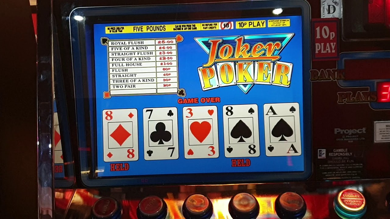 Peter Morgan Free Flutter on Joker Poker at Onetec Amusements Eston 09/02/19