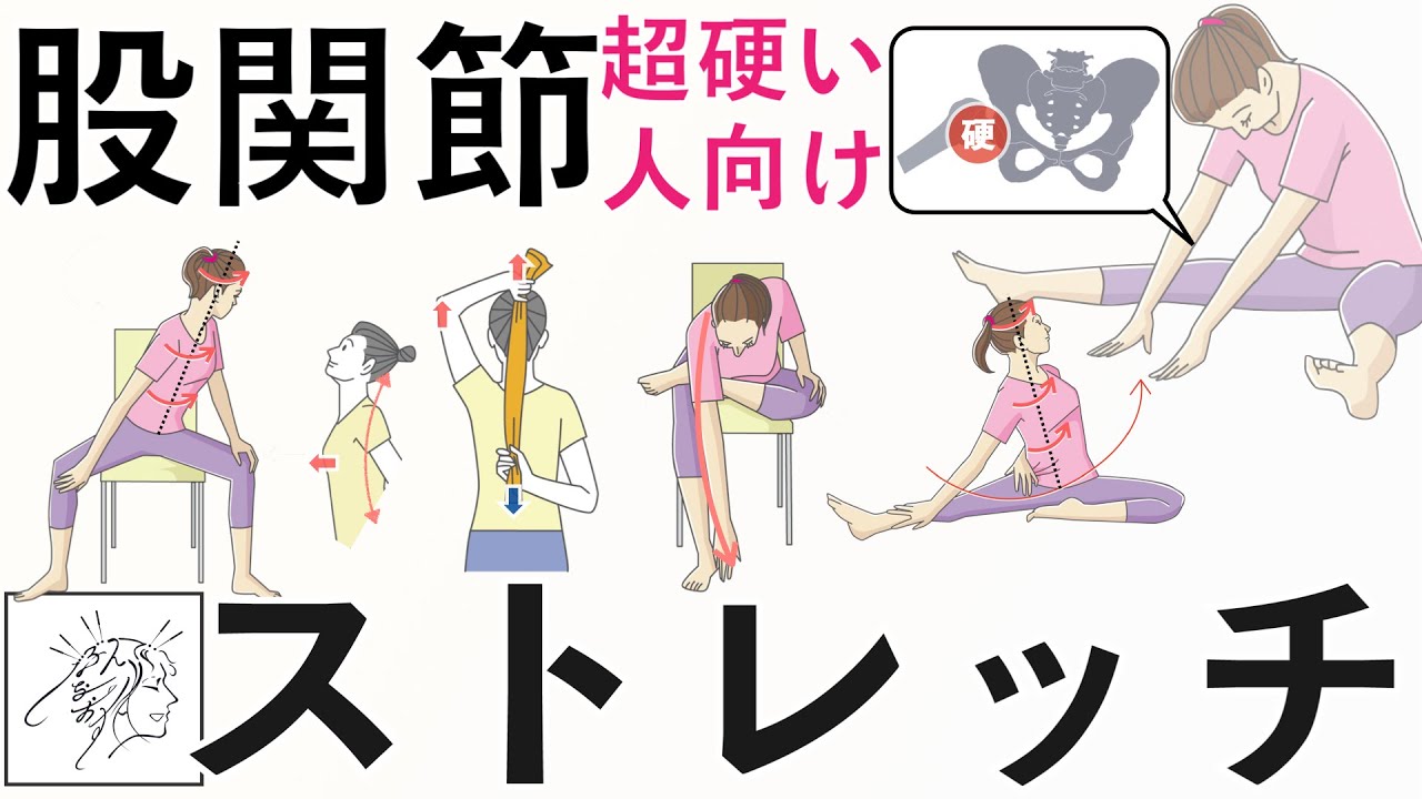 【股関節超硬い人向け】開脚しづらい意外な原因と４つのストレッチ