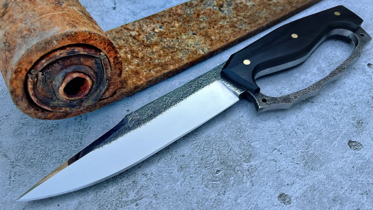 Making A Trench Knife From An Old Spring