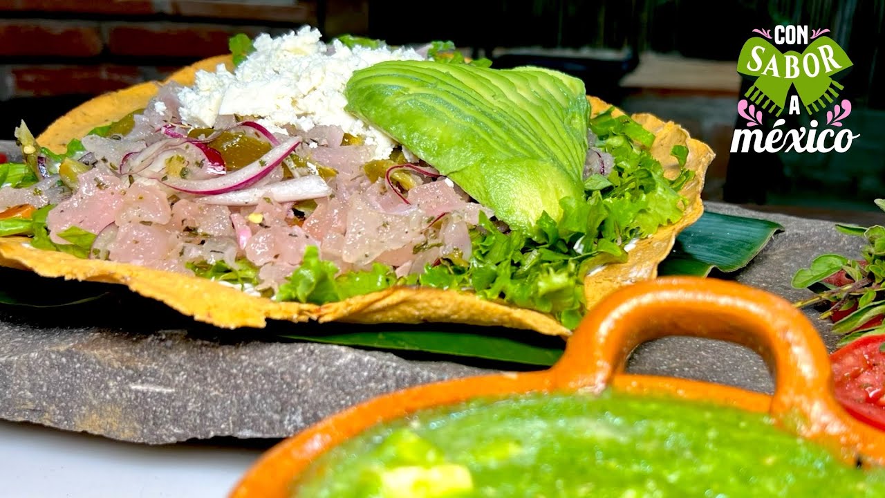 TOSTADAS GIGANTES de CHIPOTLE con PATA de RES / #ConSaborAMexico