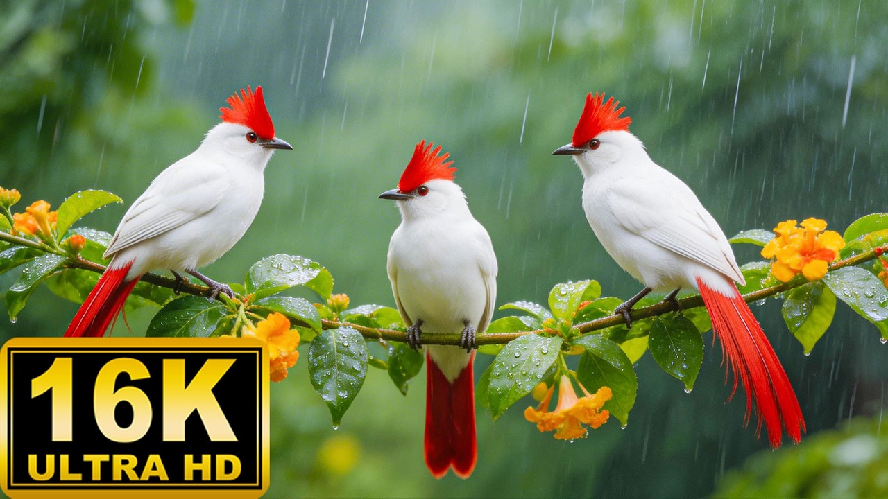 Piano & Birds Chirping Sounds for Relaxation ~ Deep Emotional Healing and Gentle Stress Relief🕊️🌸