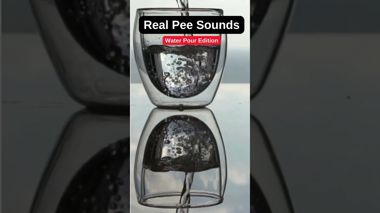 Real Pee Sounds ASMR 🚰 | Pouring Water into a Glass for Bladder Relief