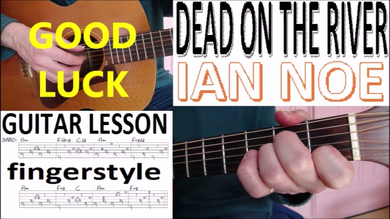 DEAD ON THE RIVER - IAN NOE   fingerstyle GUITAR LESSON