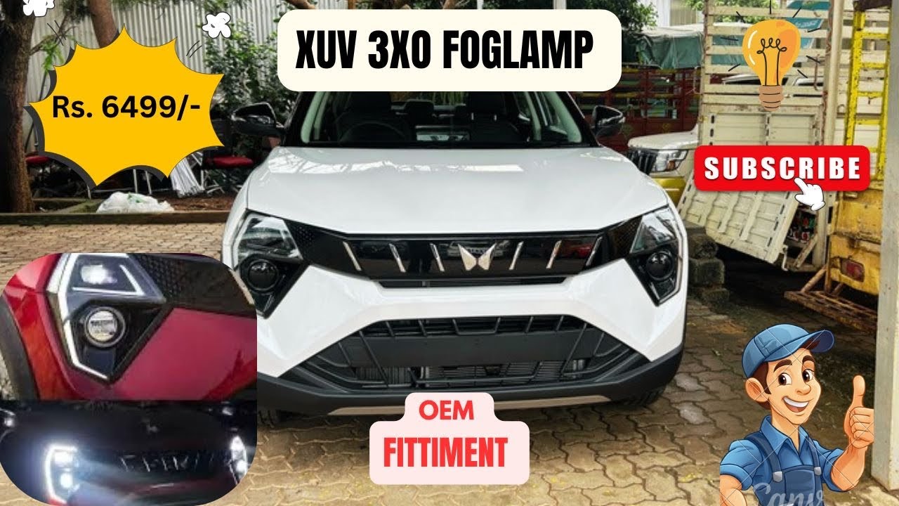 XUV 3XO FOG LAMP INSTALLATION OE FITTING |MAHINDRA CAR
