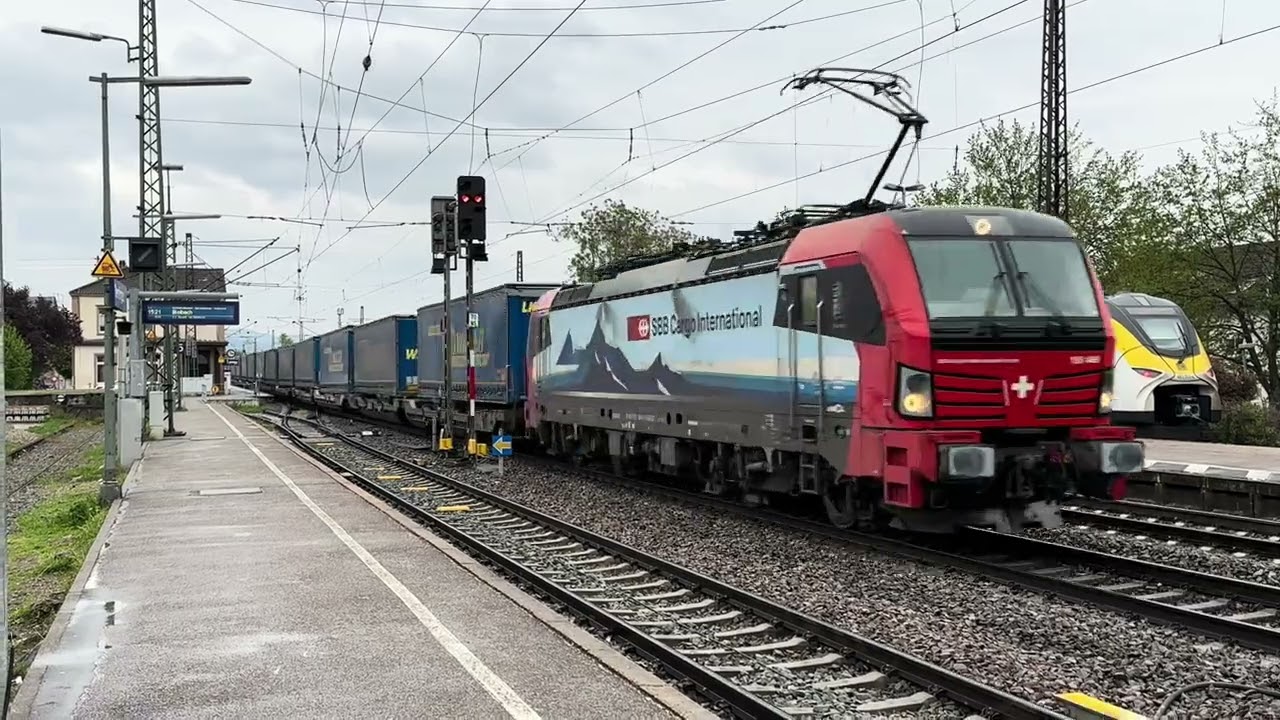 Allemagne compilation vidéo trains en gare de Denzlingen