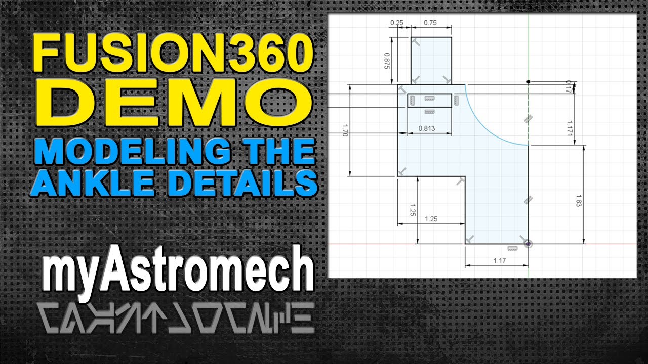 Design the R2 Ankle Details in Fusion 360