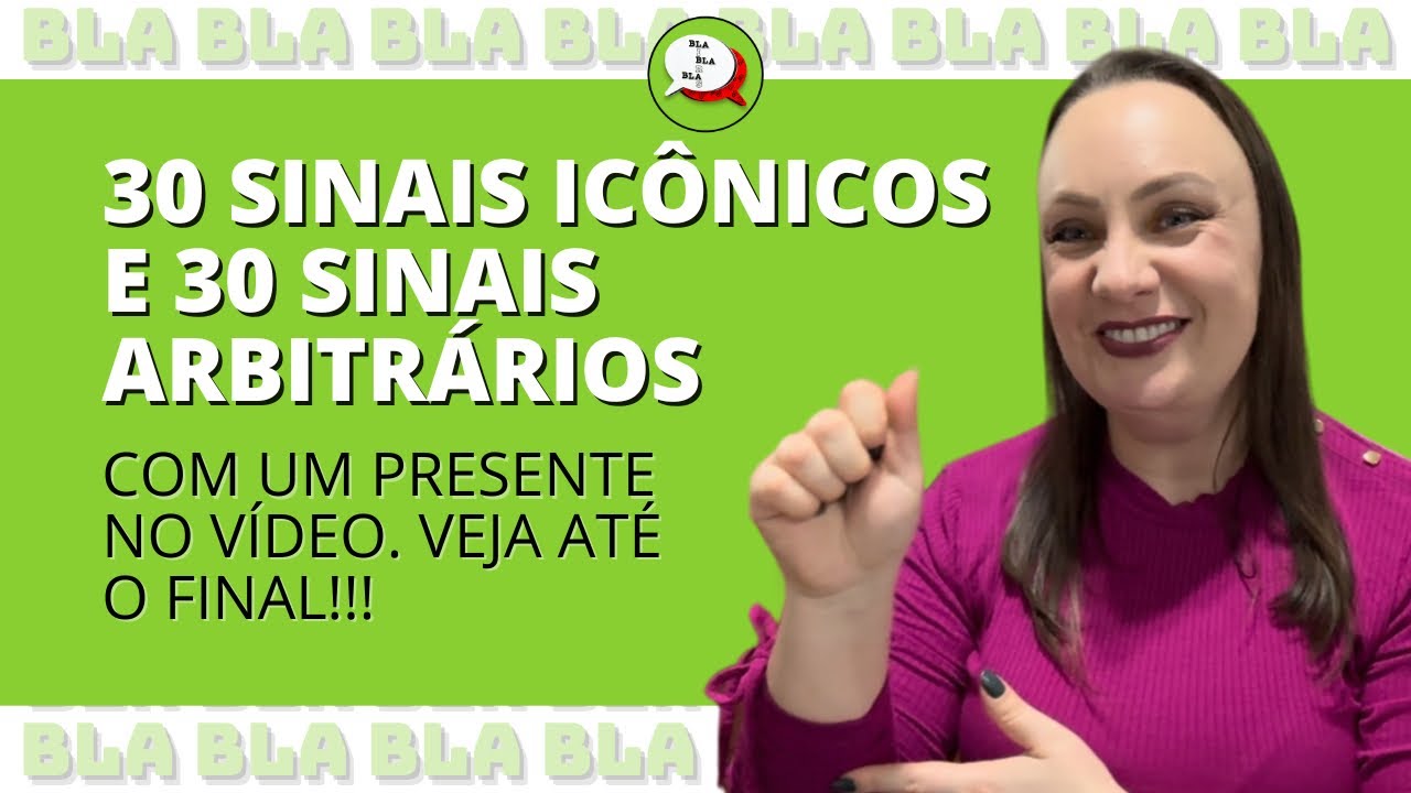 Sinais icônicos e sinais arbitrários em Libras