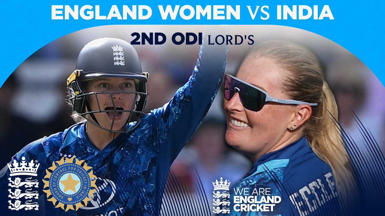Ecclestone & Jones Star! | Highlights - England v India | 2nd Women’s Metro Bank ODI 2025