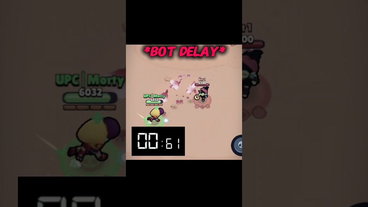 Willow Normal Delay Vs Bot Delay 💀🧐 #shorts #brawlstars #fyp
