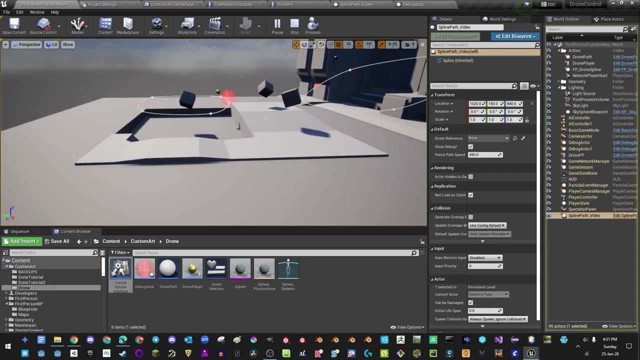 Unreal Engine Drone Hacking Overview