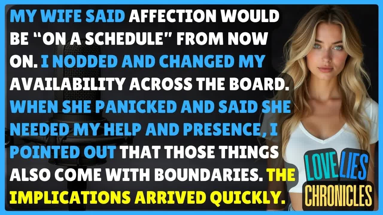 She Tried Placing Our Affection on Schedule, but My Measured Boundaries Reframed Everything Quic