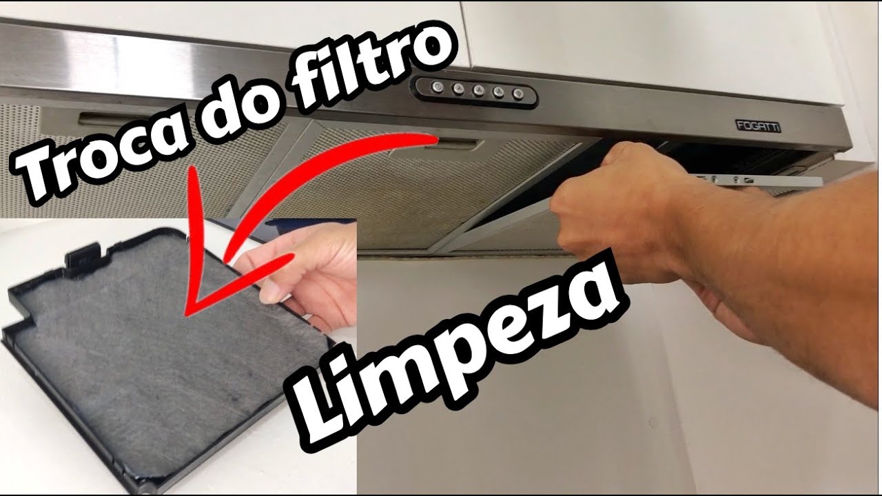 Limpeza e Troca do Filtro Coifa Depurador Fogatti Slim Nardelli