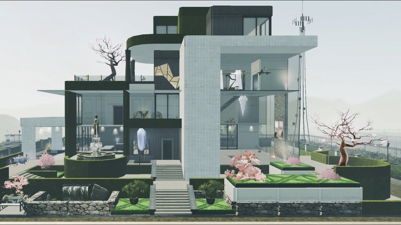 LifeAfter Manor Design: Modern Double Manor.