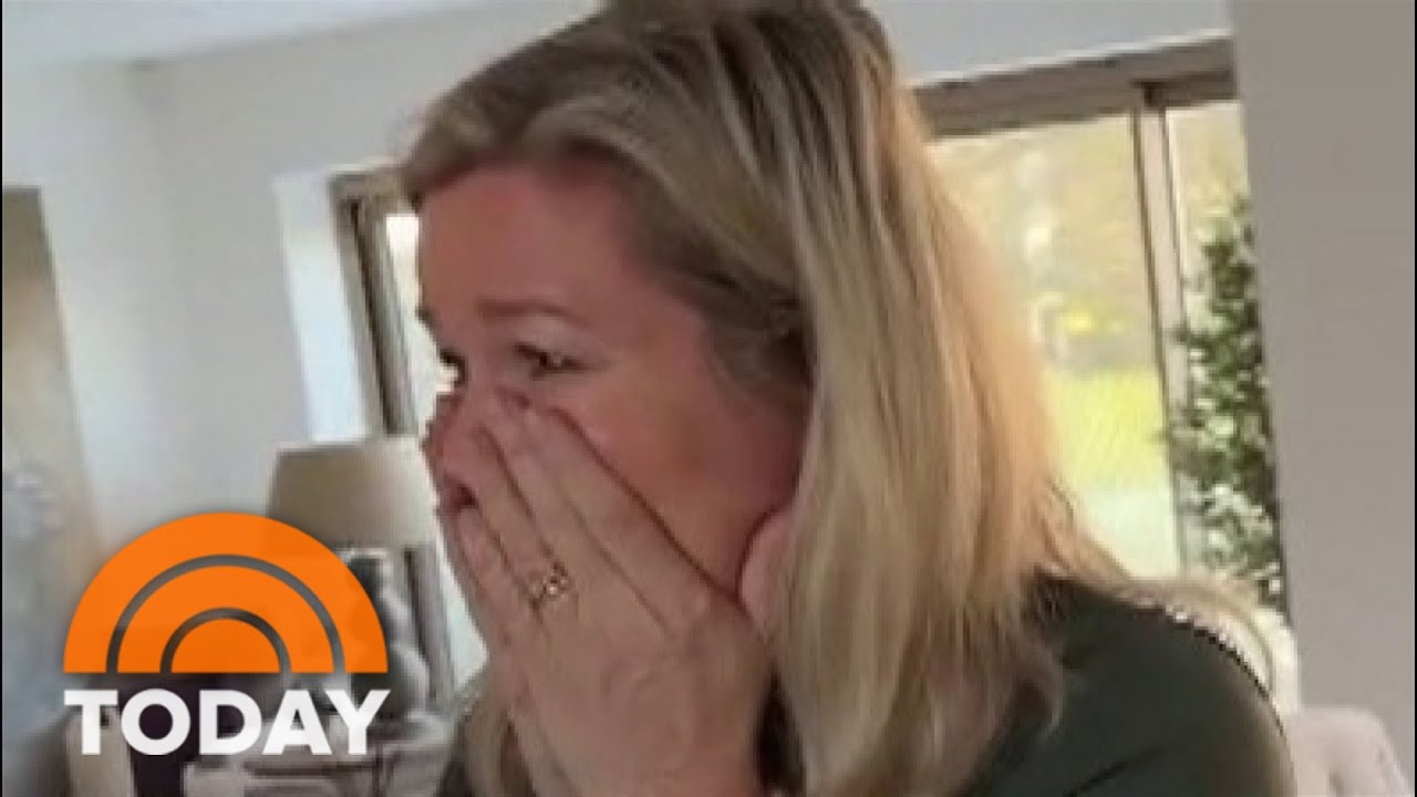 Parents overwhelmed after daughter makes surprise trip home