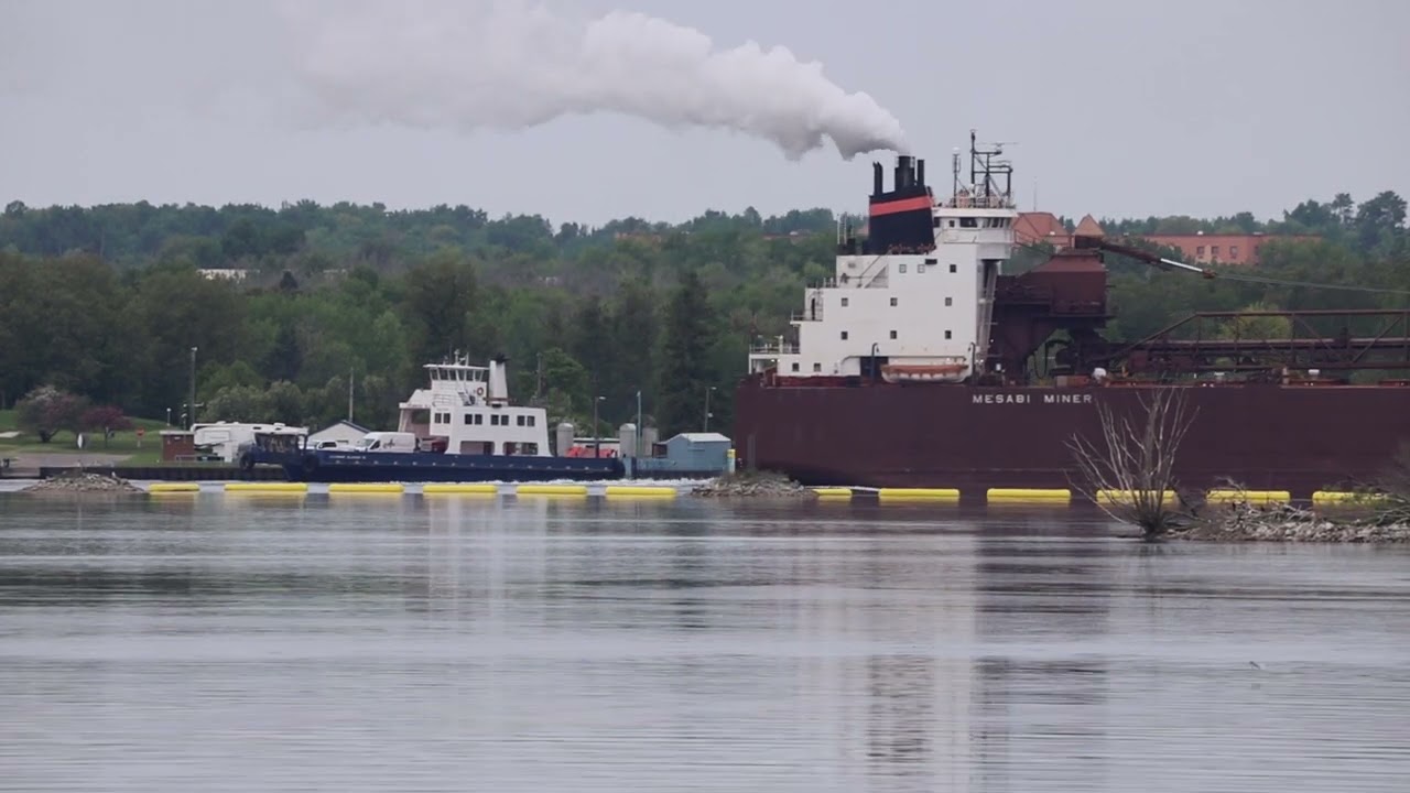 Mesabi Miner upbound with a salute! Sault Ste Marie, MI 06.03.22