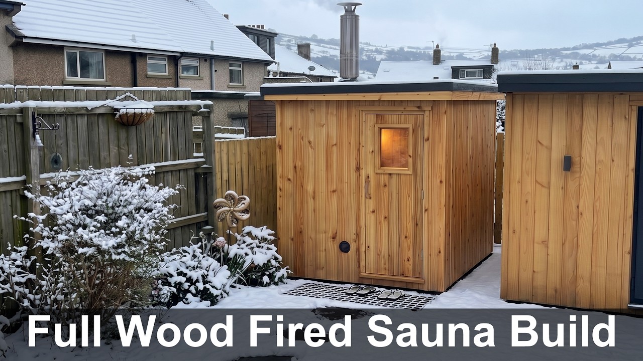 DIY Wood Fired Sauna - Full Build From Start to Finish