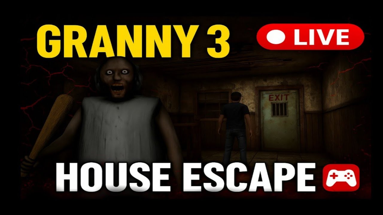 "Can I Escape Granny 3 House? | Live Horror Gameplay 🎮" |The Rizing gamerz