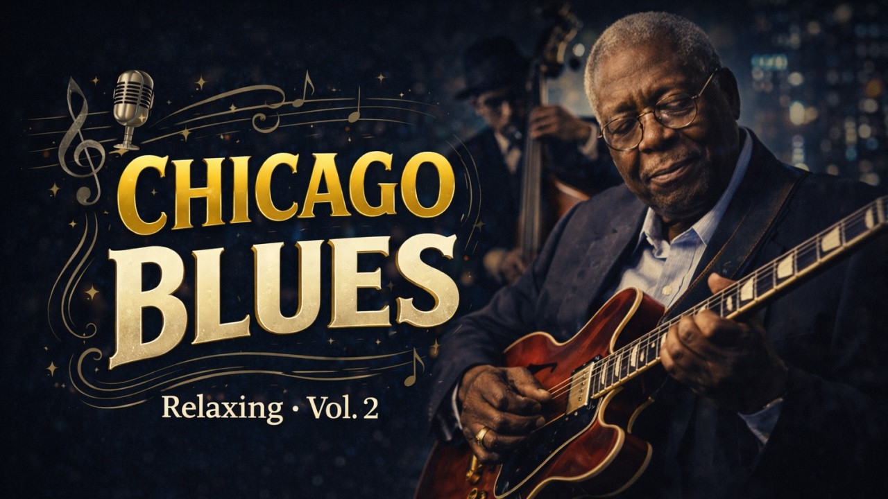 Relaxing Chicago Blues Vol.2 | 1 Hour Smooth Blues Guitar Instrumental for Study, Work & Night Focus