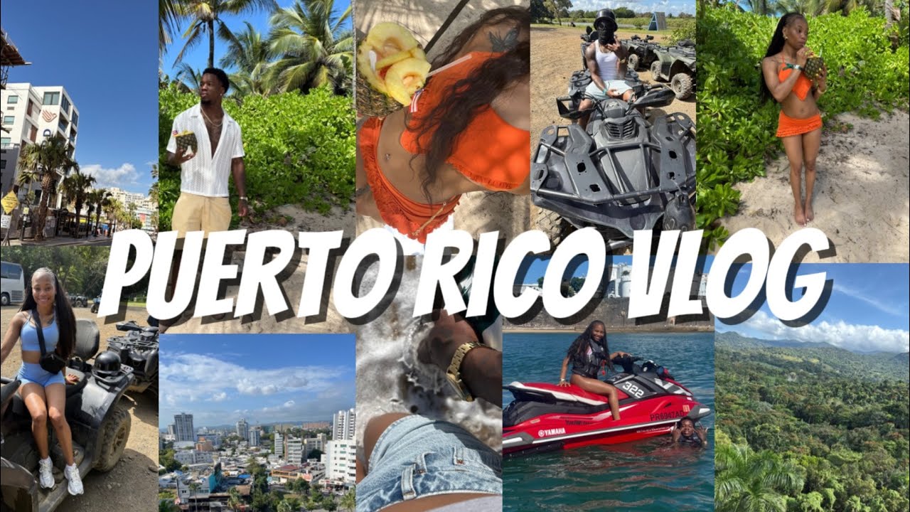 VLOG | PUERTO RICO 🇵🇷 pack , travel , ATV riding , zip lining , jet ski + more