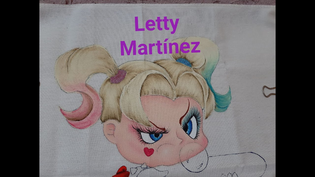 Harley Quinn 02 Cabello   Pintura en Tela   Letty Martínez