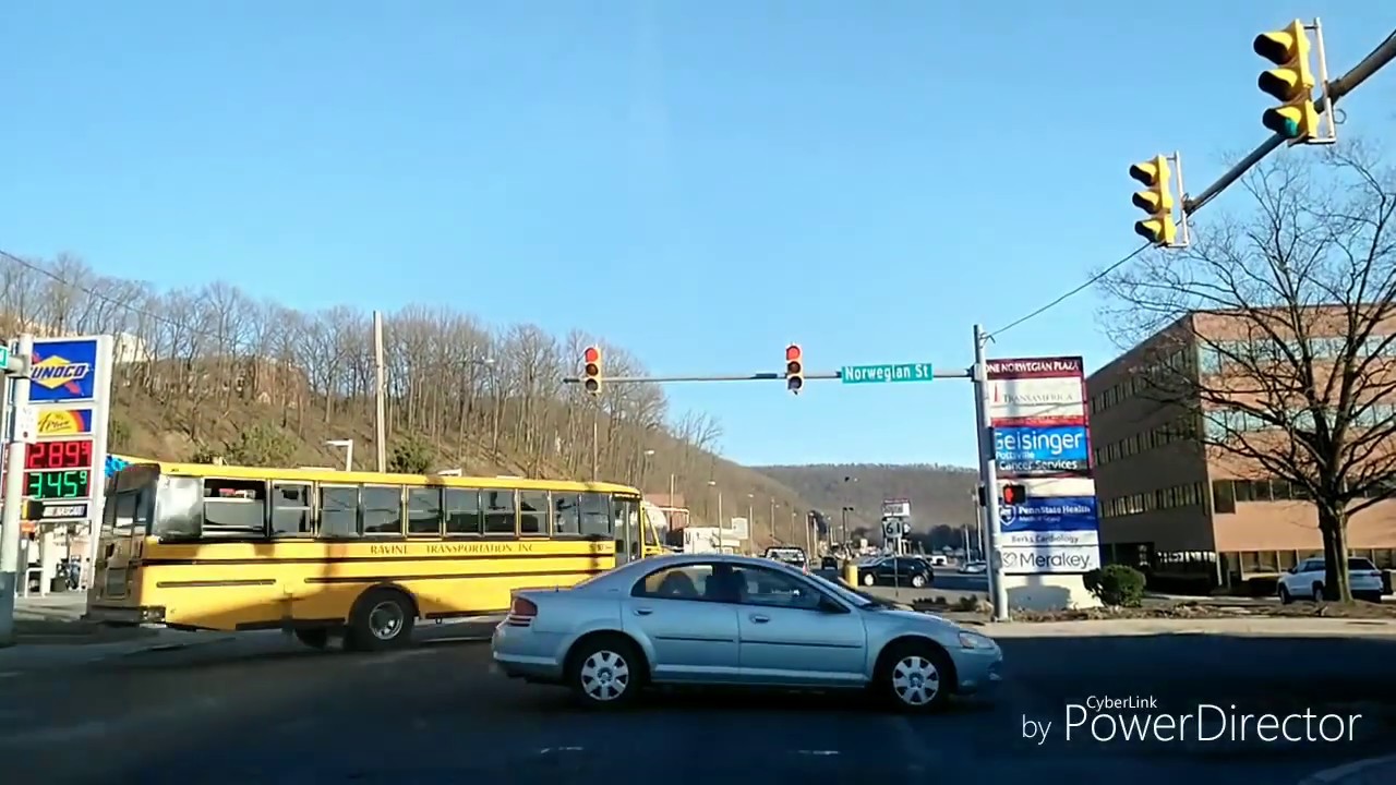 Driving by Pottsville, Pennsylvania