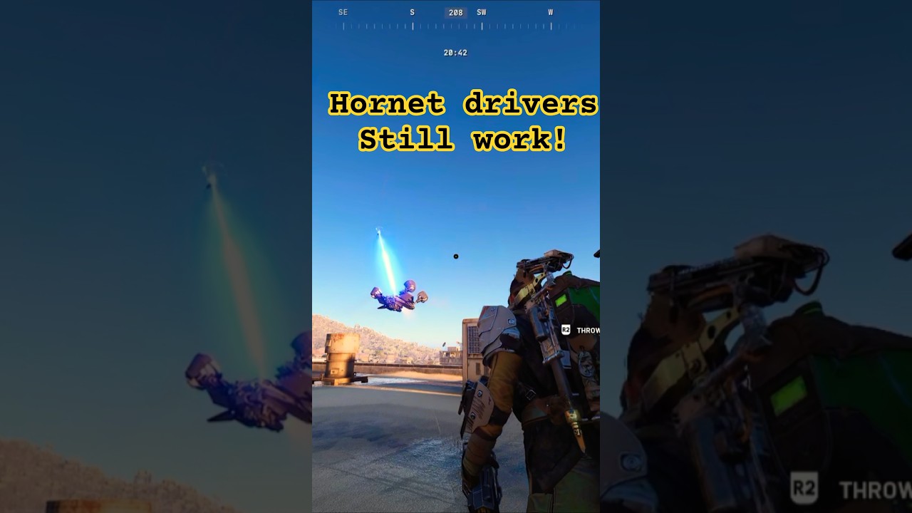 hornet drivers still work! took out two rocketeers in 1 round today