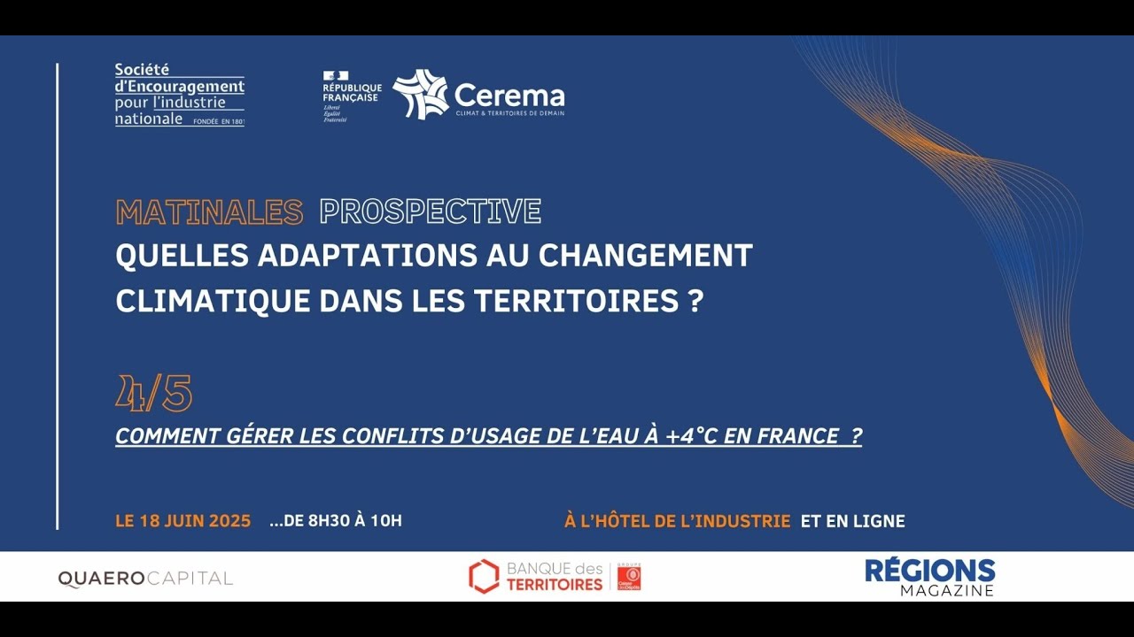 Comment gérer les conflits d’usage de l’eau et les menaces d’inondations à +4°C en France ? 4/5