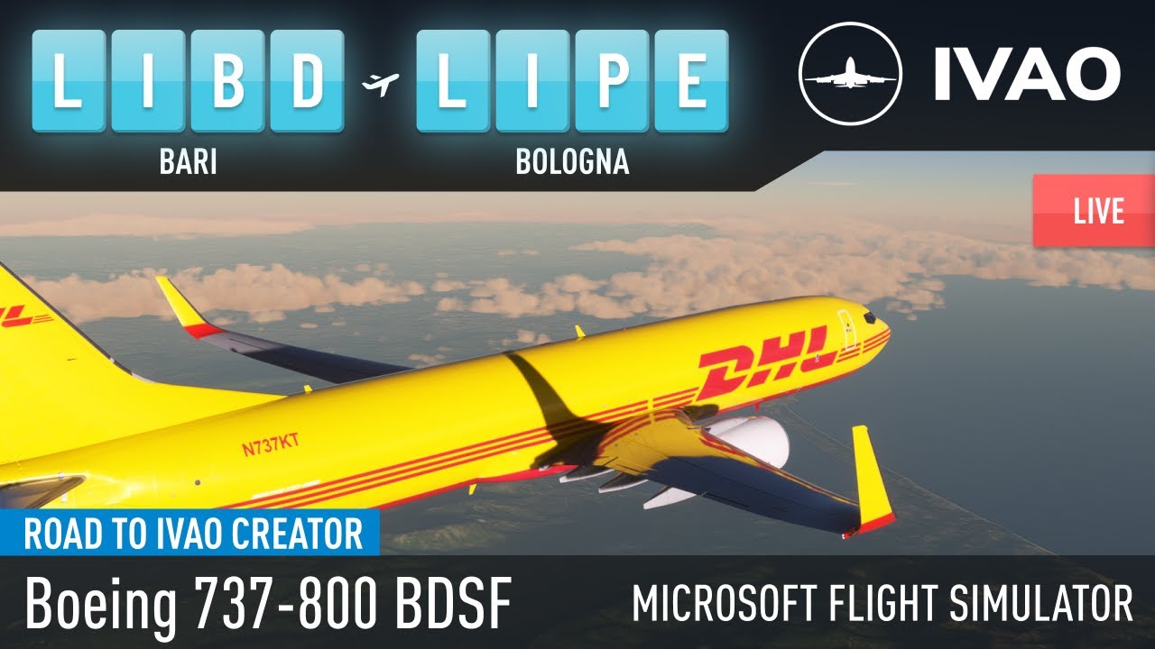 IVAO / MSFS 2020 / Bari (LIBD) - Bologna (LIPE) / PMDG 737-800 BDSF / xEnviro 2020