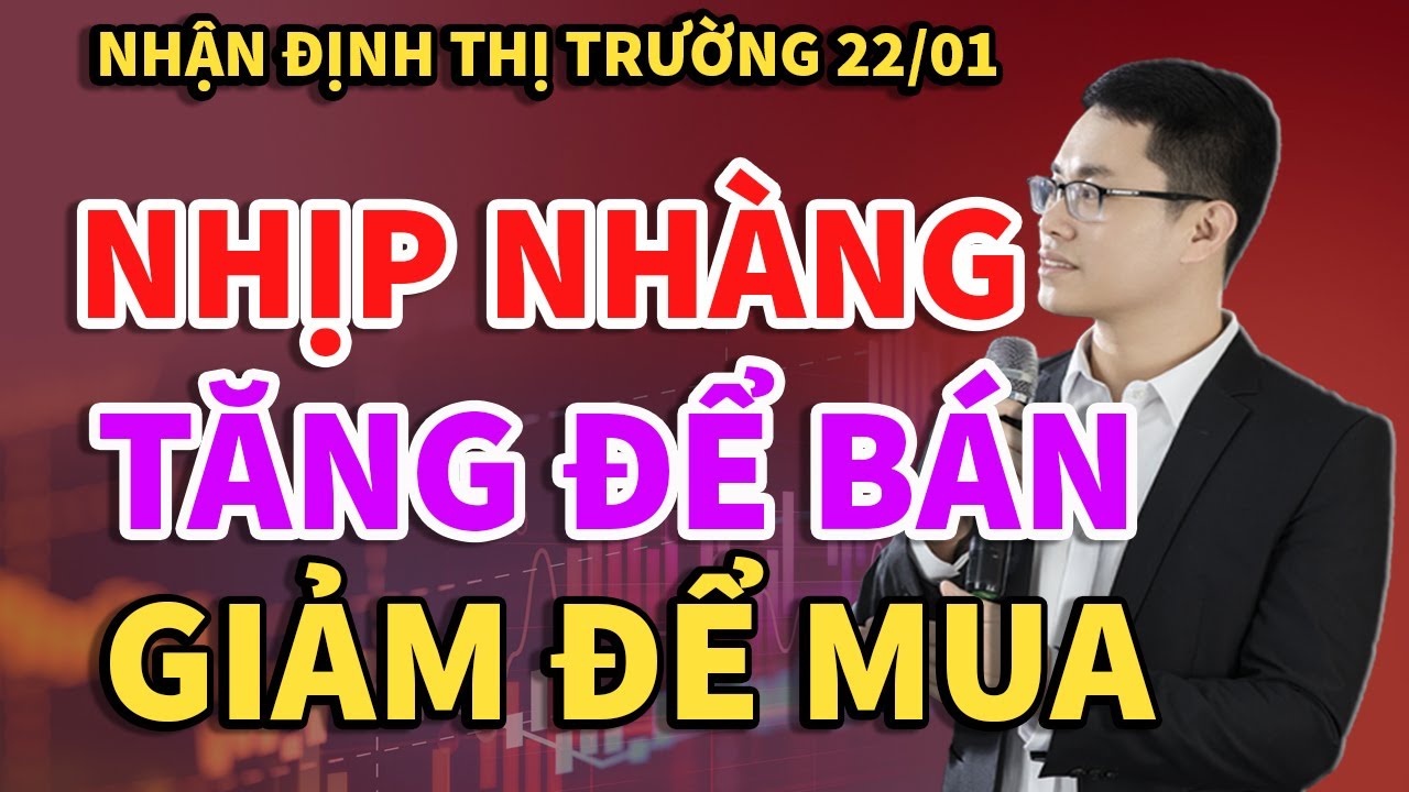 🔴Vnindex ngày 22/01: Tăng để bán. Giảm để mua. Pha điều chỉnh rất nhịp nhàng