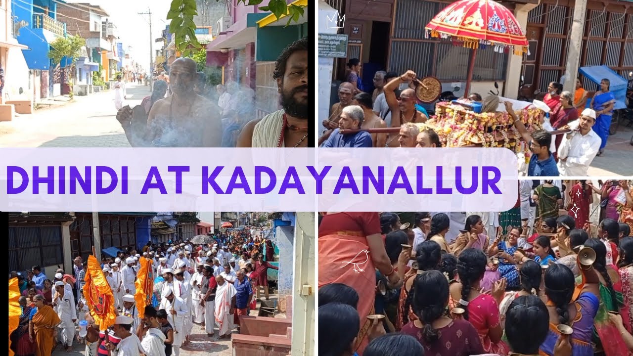 Dindi at Kadayanallur agraharam | Vishwa varkati samsthan | Akhanda namasankeertan mela