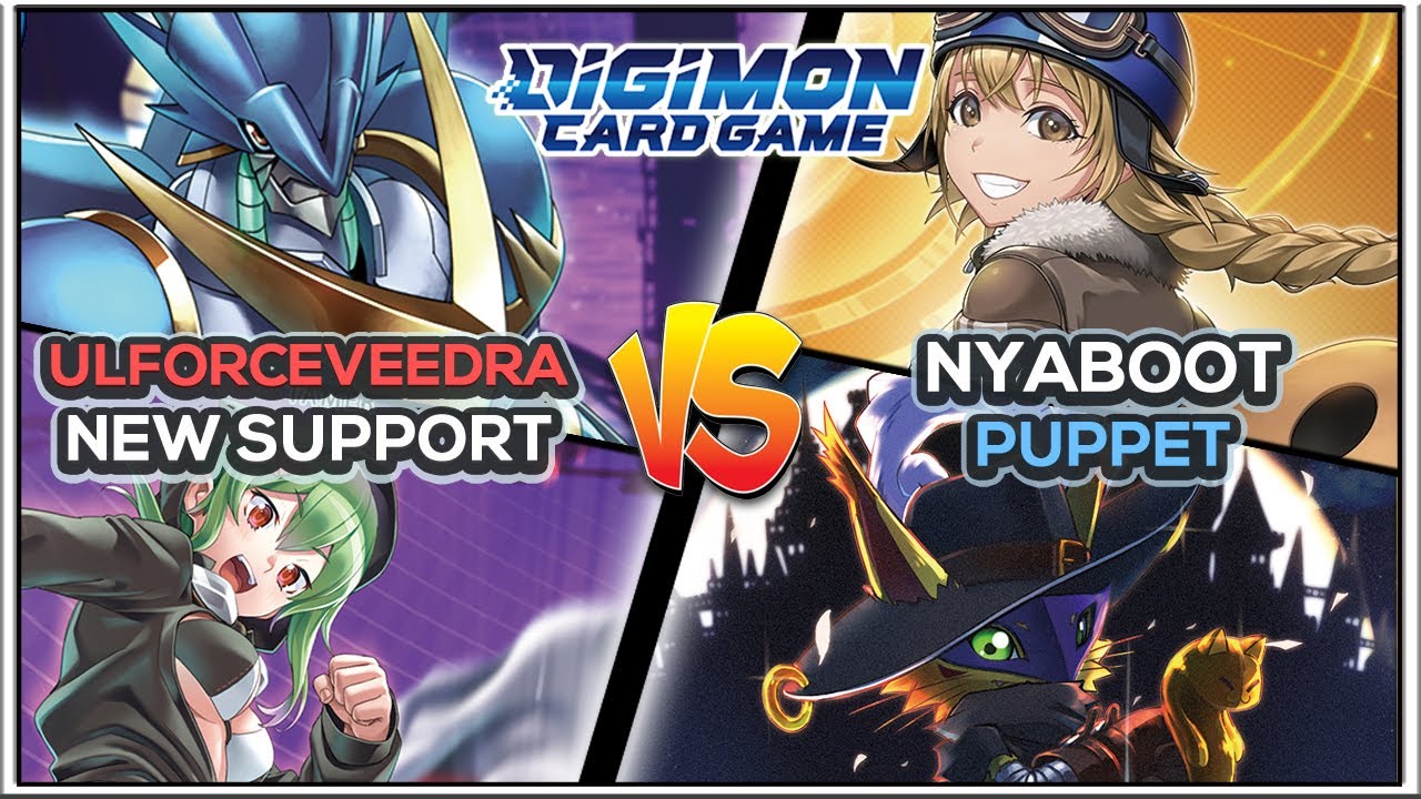 UlforceVeedramon vs Nyabootmon w/ @Kunvyy | BT-22 Gameplay + Decklist | Drasil | Digimon TCG