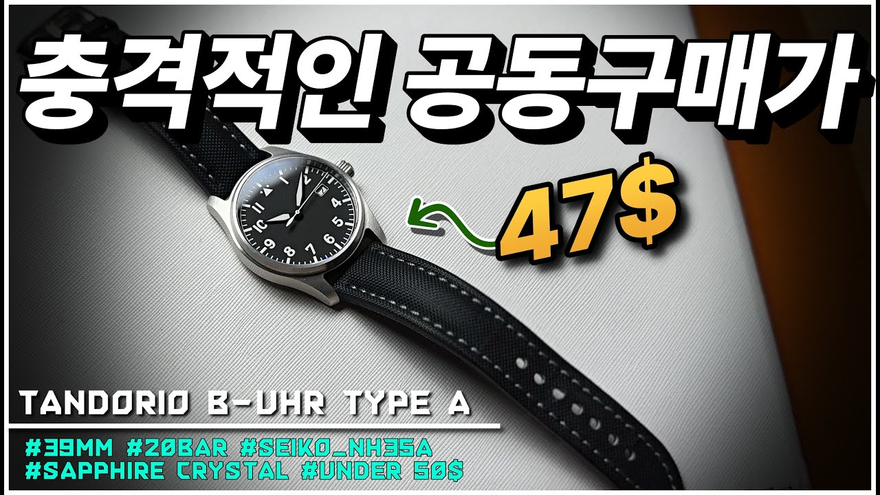가성비 시계판 싹다 문 닫게 생겼네요. 독일군 파일럿 워치 거저먹을 기회!