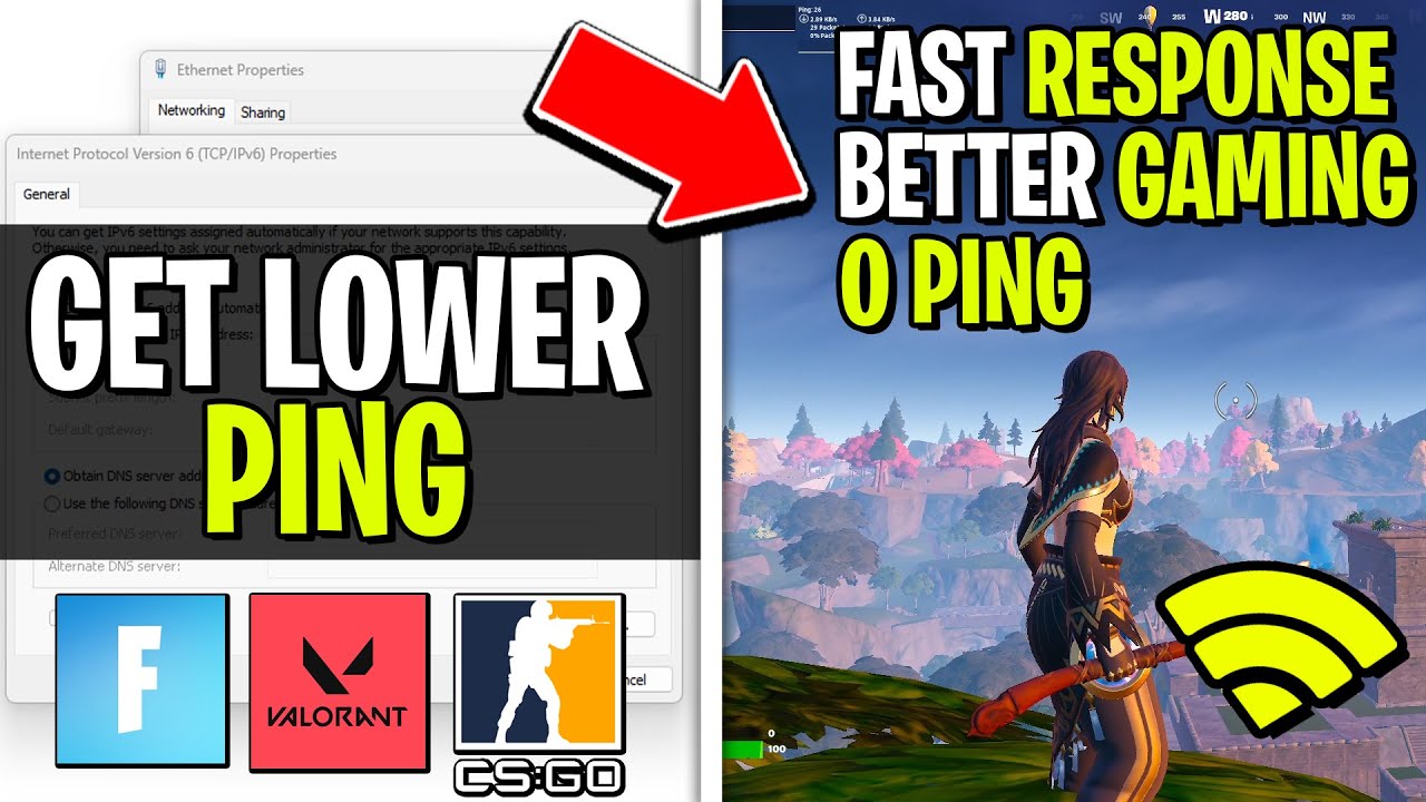 How To Get Lower Ping & Fix Packet Loss In ANY Game! 🔧- Get 0 Ping (2023)