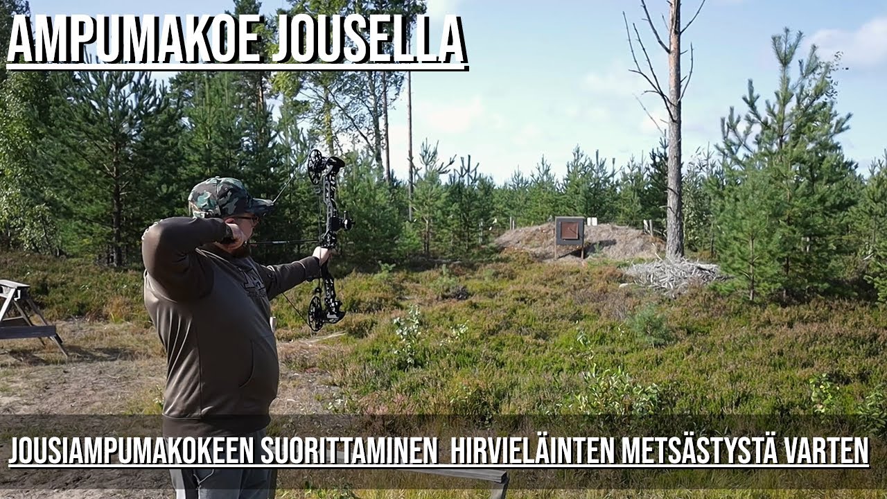 Ampumakoe jousella // sorkka merkki // hirviel&auml;inten jousimets&auml;stys #jousimets&auml;stys #jousiammunta