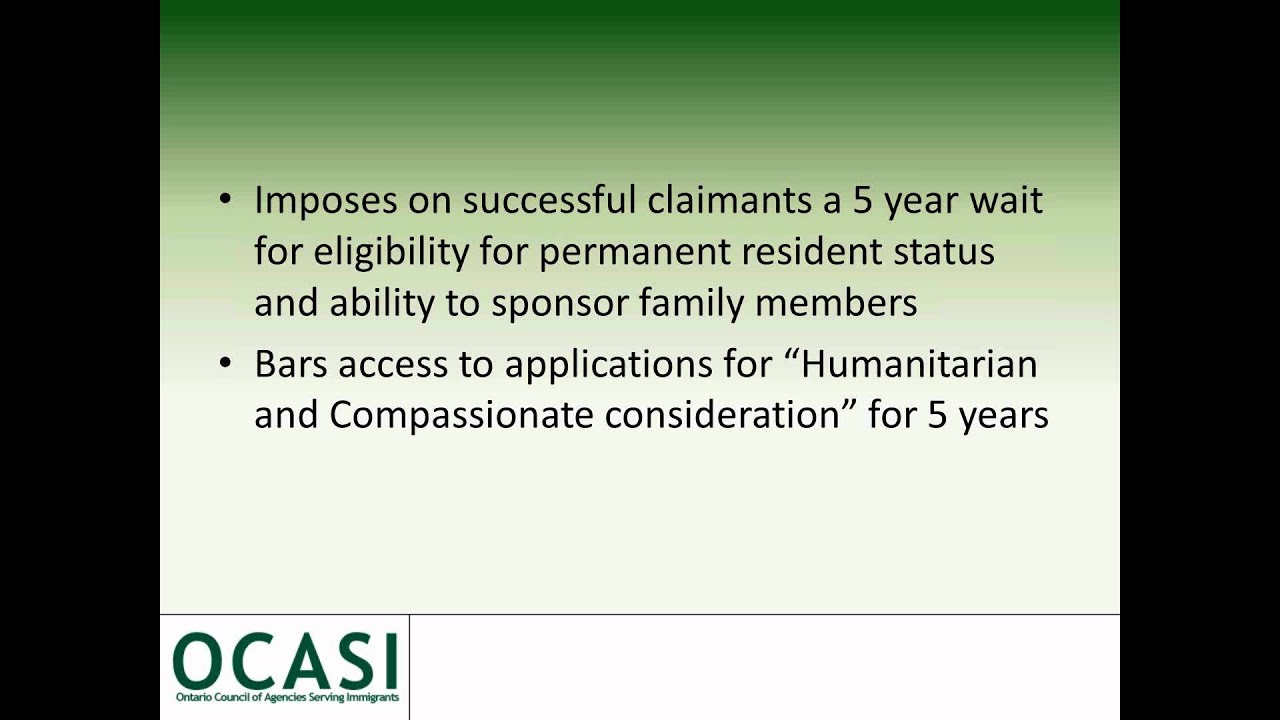 Overview of Bill C-31 Protecting Canada's Immigration System Act