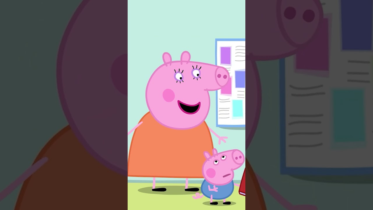 Wie gro&szlig; ist George? 🦖 #shorts #peppapig