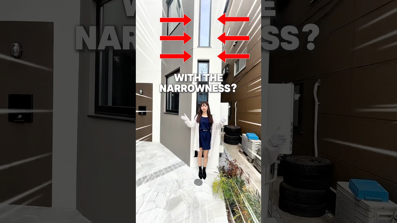 An incredibly narrow property just 30cm wide?! Investigate the rooms of this mysterious new building
