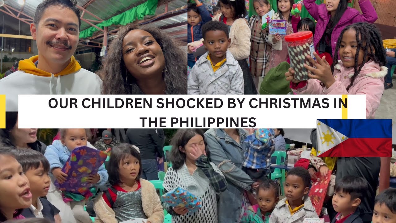OUR CHILDREN WOW'D FIRST TIME EXPERIENCING CHRISTMAS IN THE PHILIPPINES |NOCHE BUENA AMBW VLOGS