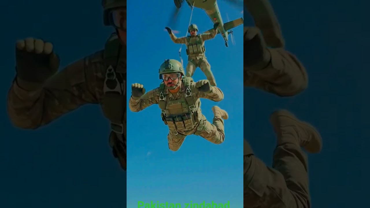 Pakistan army training  jump from  helicopters 🚁 #army #pakarmyzindabad #pakarmyzindabad