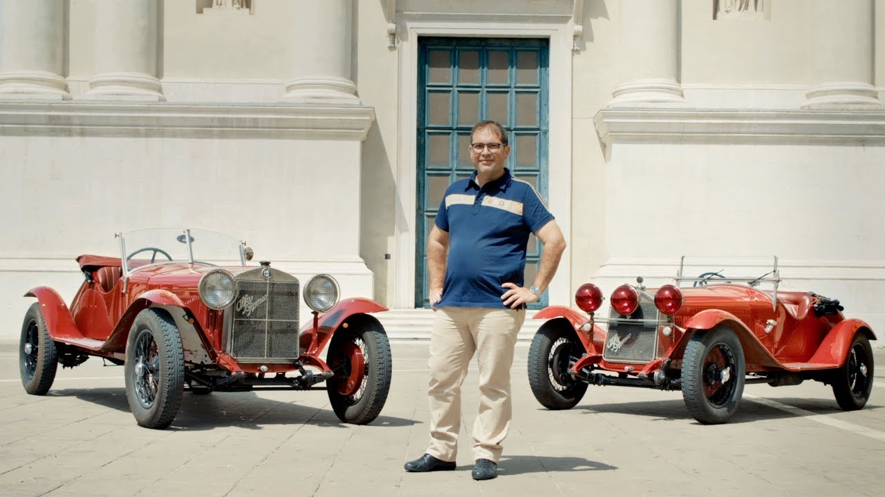 Giovanni Moceri, the Alfa Romeo 6C 1500 SS and the 6C 1750 GS at the 2018 Mille Miglia