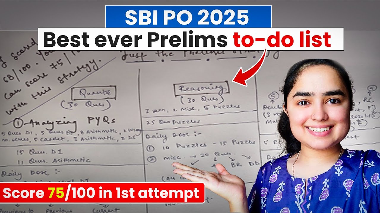 SBI PO 2025 &bull; Best Strategy for Prelims by Shivani keswani