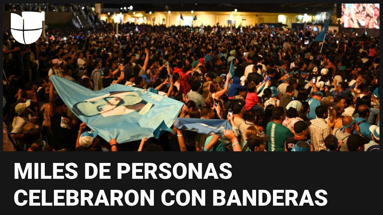 Las imágenes de la celebración tras la reelección de Nayib Bukele como presidente de El Salvador