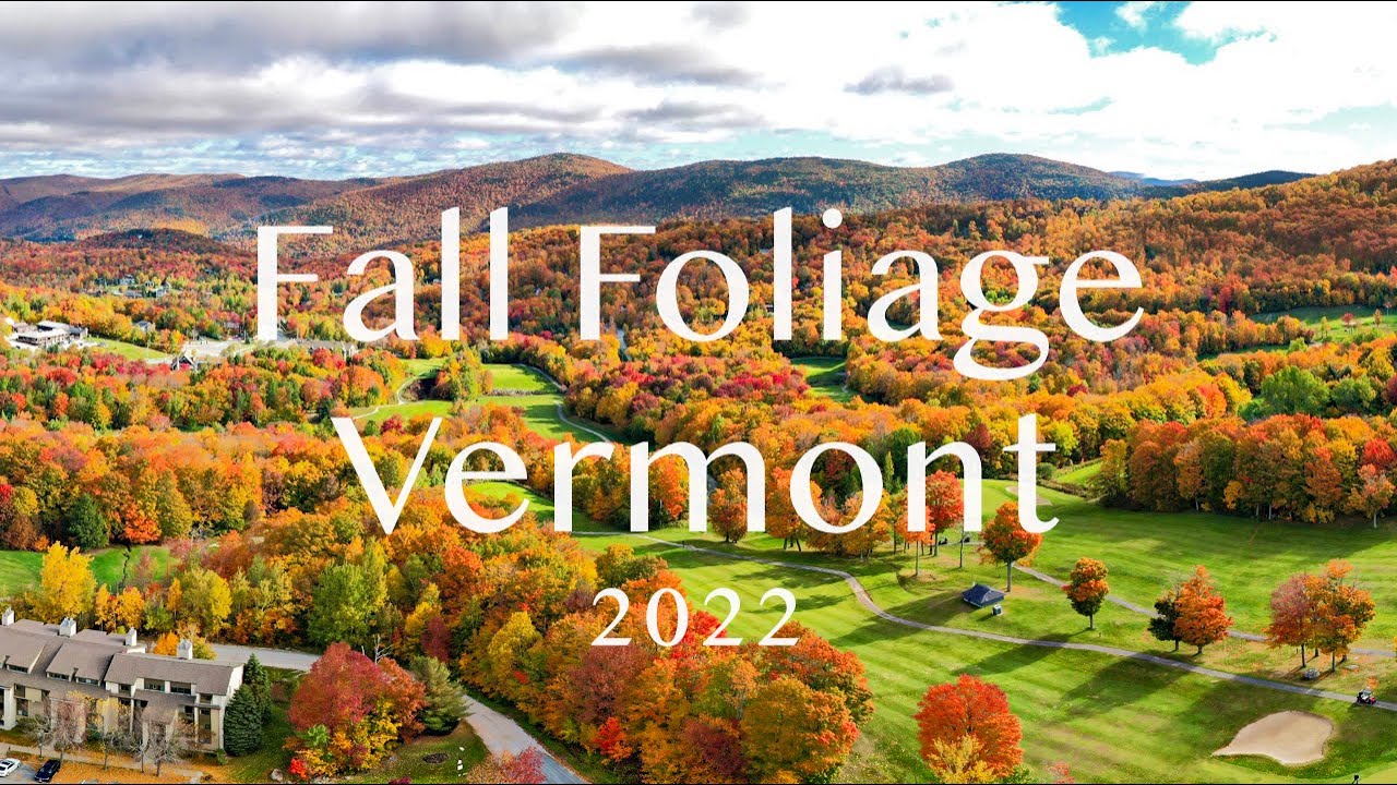 Fall Foliage 2022 Vermont Killington Aerial View