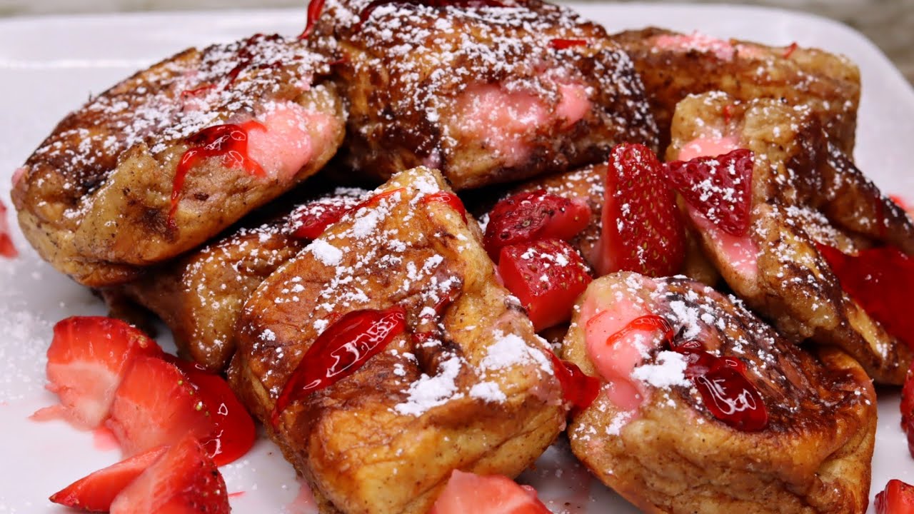 Чизкейк с начинкой, гавайская булочка, рецепт французских тостов #BreakfastWithJay