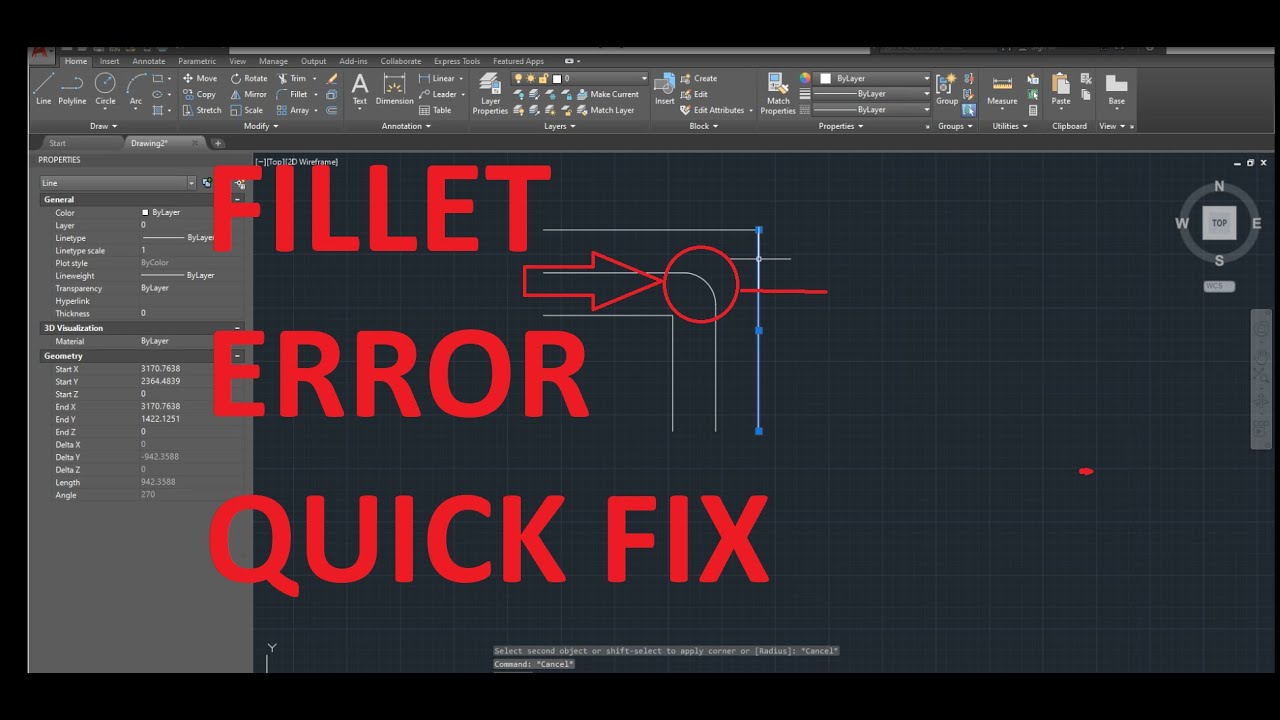 ОШИБКА СОЧЛЕНЕНИЯ AUTOCAD | ЛИНИИ НЕ КОПЛАНАРНЫ