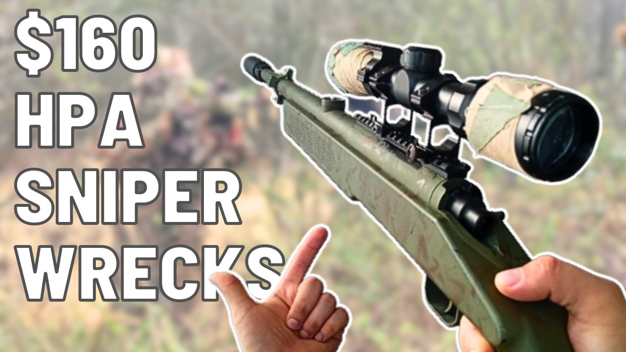 They Fear The CHEAPEST Airsoft HPA Sniper Rifle ($160 Airsoft HPA Build)