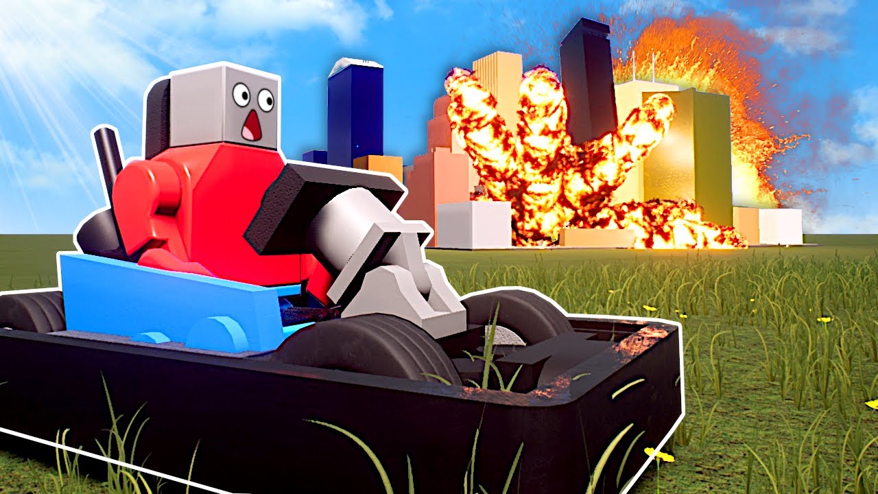 RACE CAUSES LEGO CITY DESTRUCTION! - Brick Rigs Multiplayer Gameplay