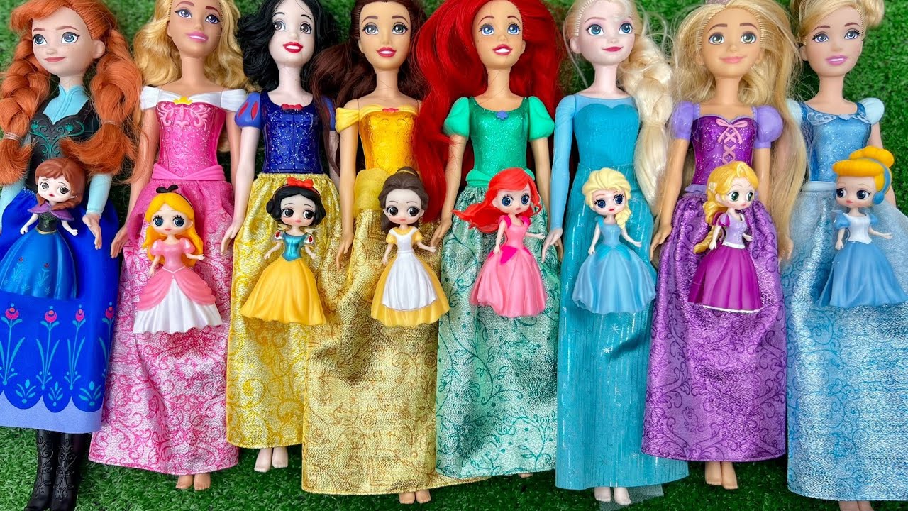 ASMR 5 MYSTERY SURPRISES Disney Princess Mattel Miniature Dolls Satisfying Unboxing NO Talking Video