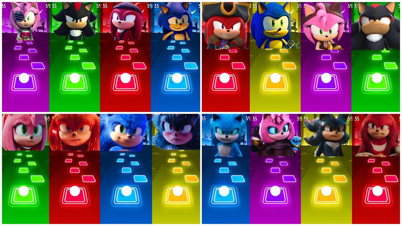 🔴 Sonic SUPER 😱 OTHER HEDGEHOG 3 Tiles Hop 🎯 Cedm rush 🟢 #127