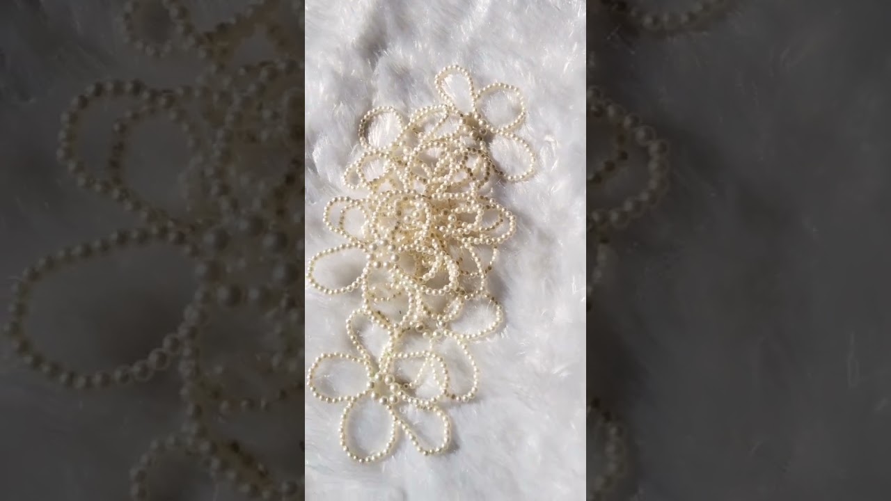 Diy pearl belt ✨                  #diy #handmade #beadedjewelry #belt #diybelt #beads